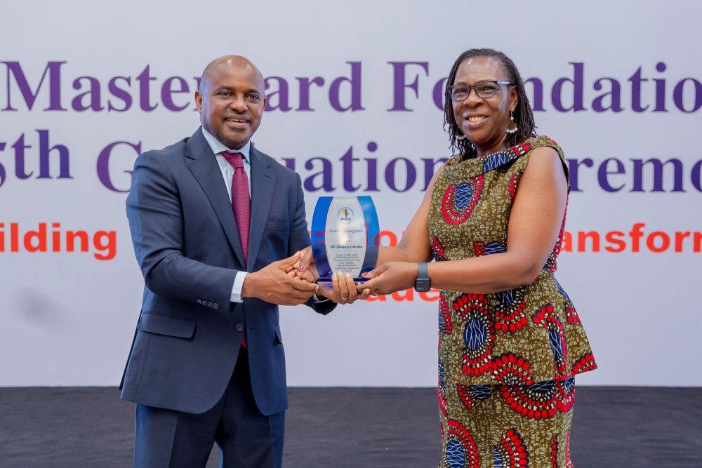 The Ministry of Education received an award for its role in promoting girls’ education.