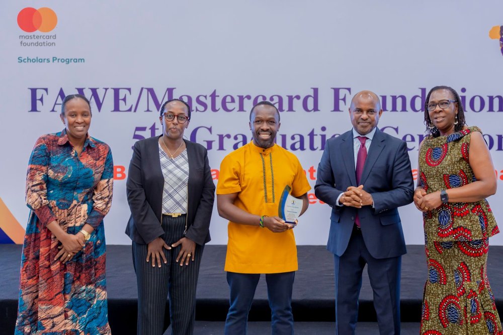 Mastercard Foundation received an award as an outstanding partner.    