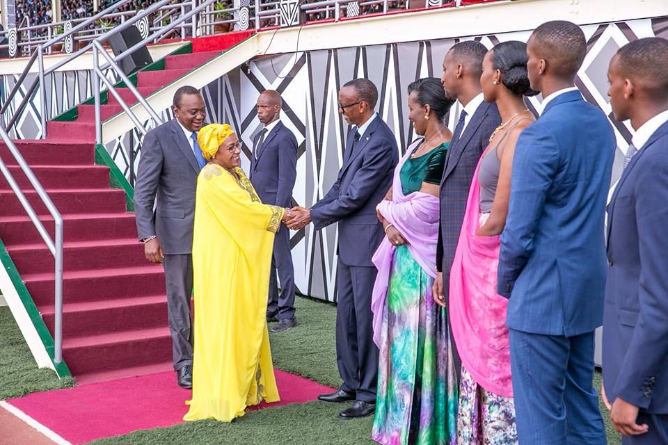 President Uhuru Kenyatta had attended the Swearing-in ceremony of President Kagame with his wife Margaret Gakuo Kenyatta