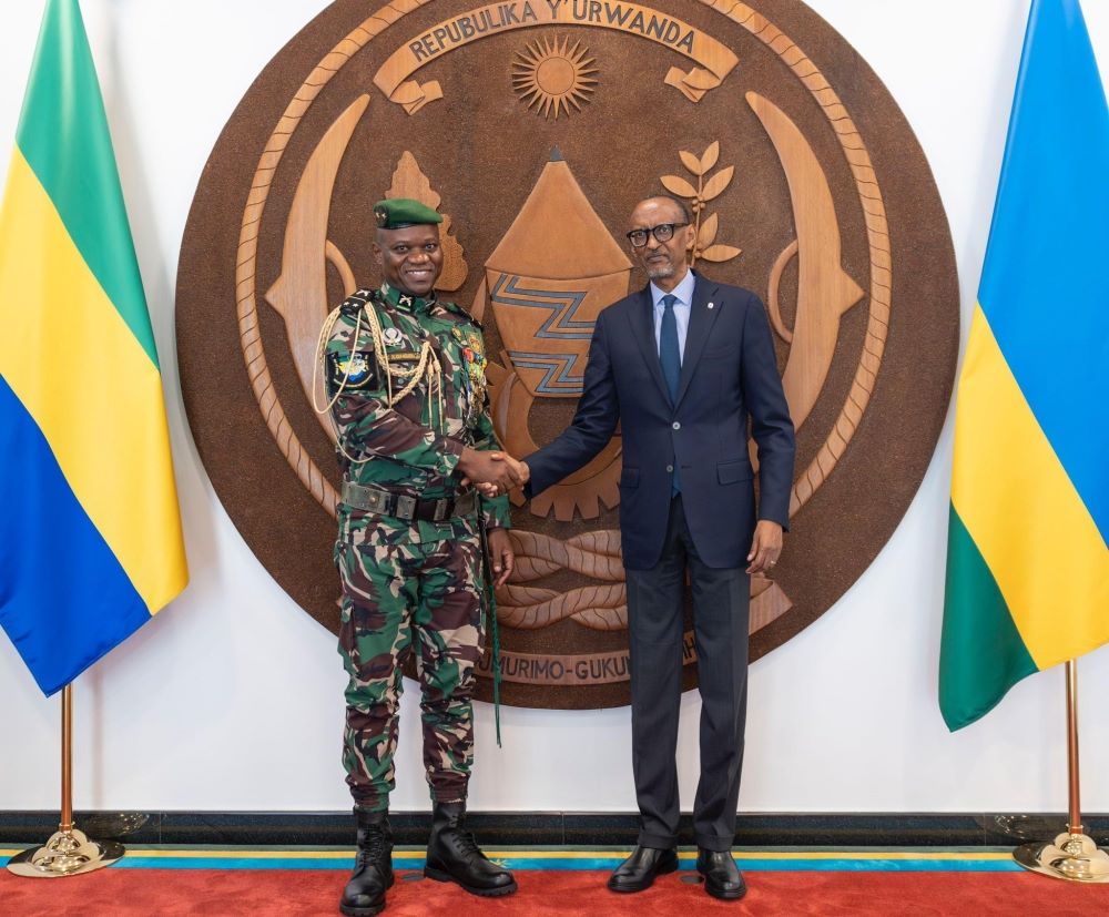President Paul Kagame has met with Gabon’s Transitional President, Gen Brice Clotaire Oligui Nguema.
