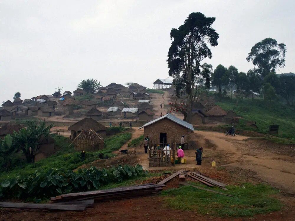 A view of Buleusa - a village in the North Kivu region - early in the morning. Members of the Democratic Forces for the Liberation of Rwanda (FLDR) have been found here.
