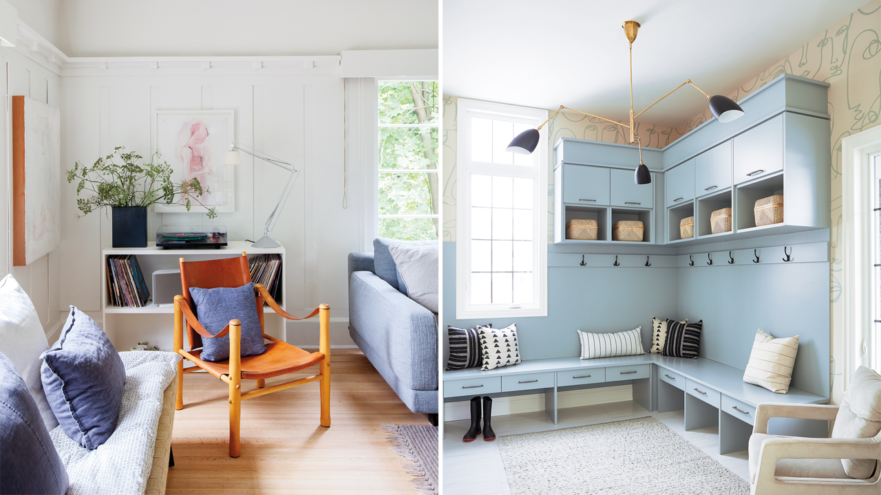 The less visible the mess there is, the more serene and spacious a room will feel.