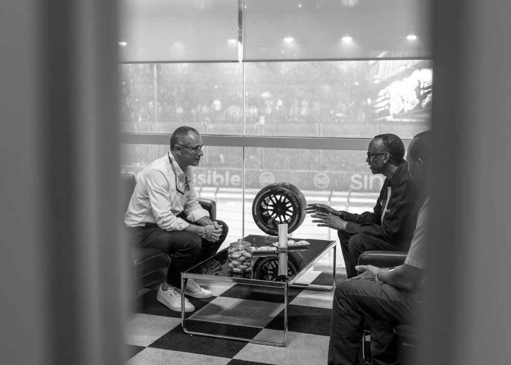 President Kagame has also met with Stefano Domenicali, the CEO of Formula One Group.  