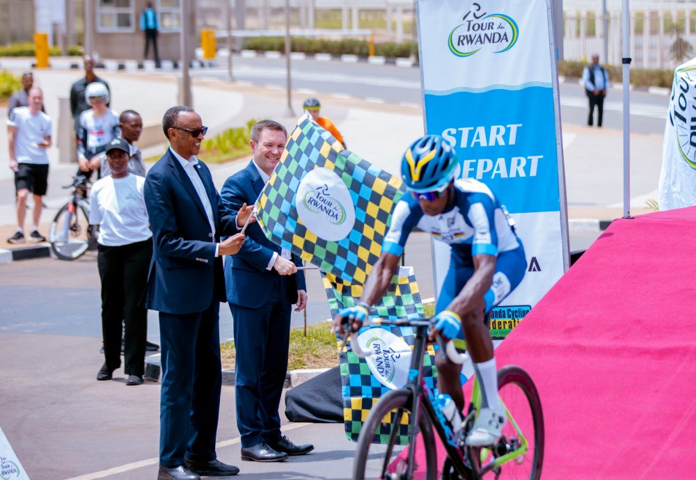 Tour du Rwanda was flagged off by President Paul Kagame and UCI President, David Lappartient.