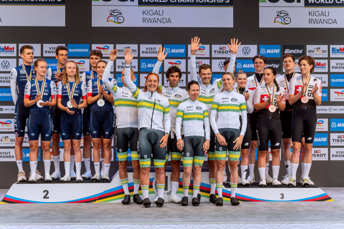 Australia emerged victorious in the 2025 UCI Road World Championships, successfully defending their Mixed Relay Team Time Trial (TTT) title. The Australian team, featuring elite riders Michael Matthews, Luke Plapp, Jay Vine, Brodie Chapman, Amanda Spratt, and Felicity Wilson-Haffenden, completed the 41.8km course in 54:30.47, narrowly edging out France by just five seconds.