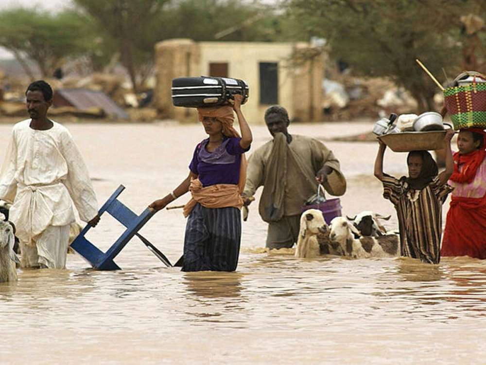 Sudan has declared state of alert, emergency in 6 states over heavy rains and floods. Photo Arab Weather 