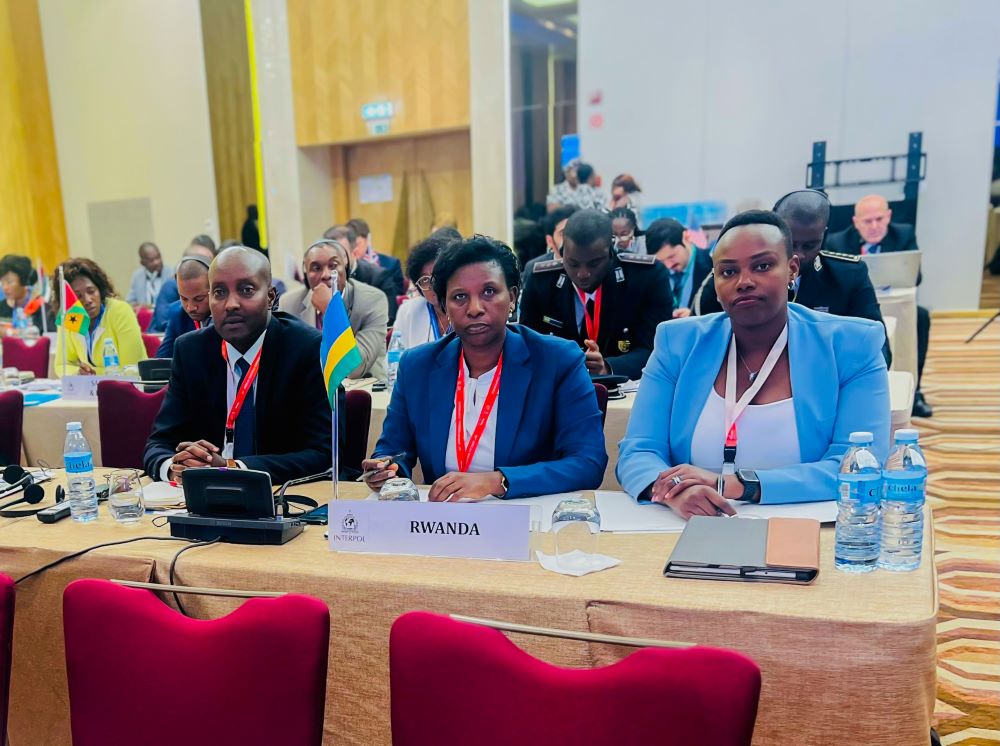 The Deputy Inspector General of Police (DIGP) in charge of Administration and Personnel, Jeanne Chantal Ujeneza headed a team of RNP and RIB officers, to Luanda, Angola where they are attending the 26th Interpol African Regional Conference.