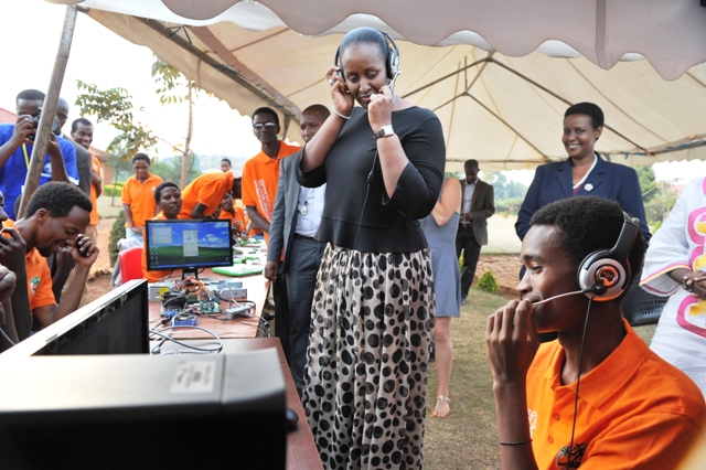 First Lady visits the Agahozo Shalom children's exhibition