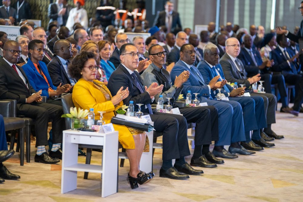 President Kagame (third from left) has stressed the need for domestic resources mobilization to close Africa’s infrastructure gap. 