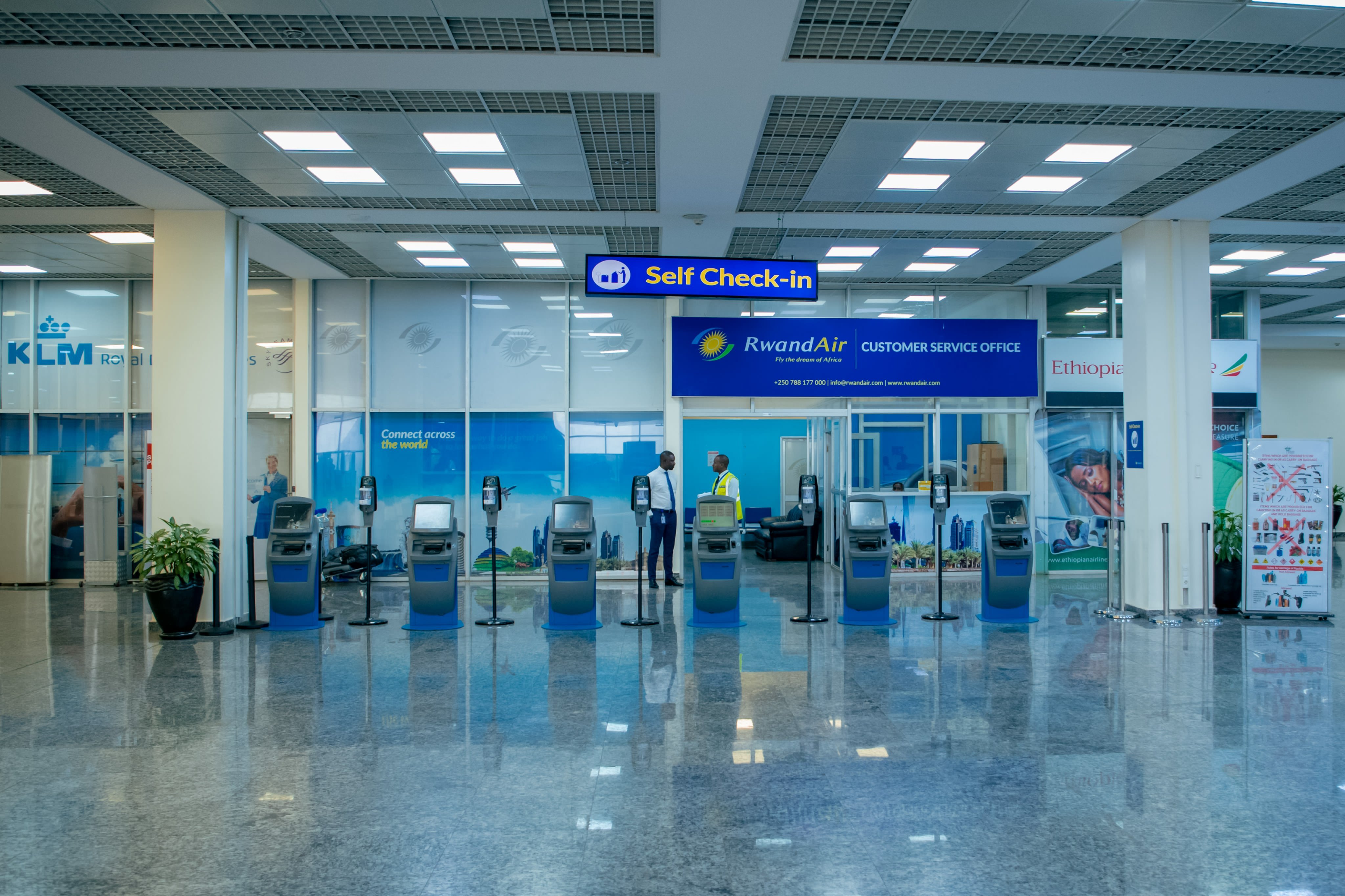Kigali International Airport.