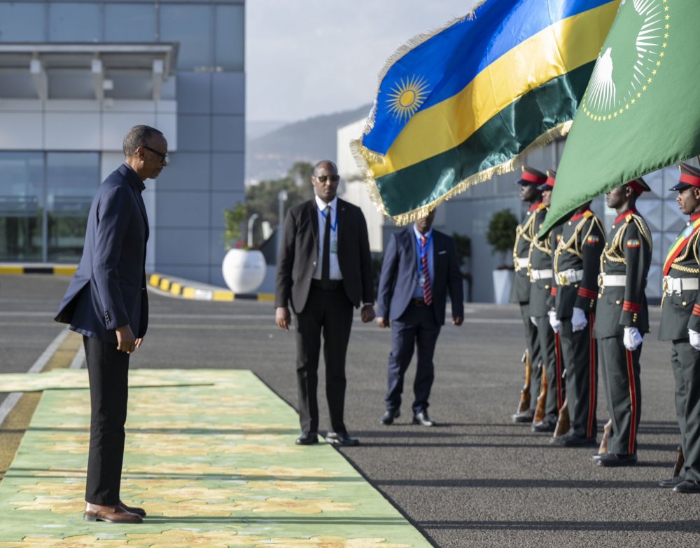 President Kagame has arrived in Addis Ababa for AU Summit. 