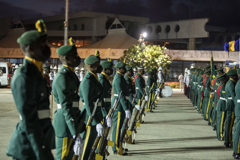 A guard of honour was mounted in honour of President Kagame. 