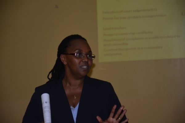 Francine Umurungi,the Institutional Development and Advocacy Coordinator in Transparency International Rwanda