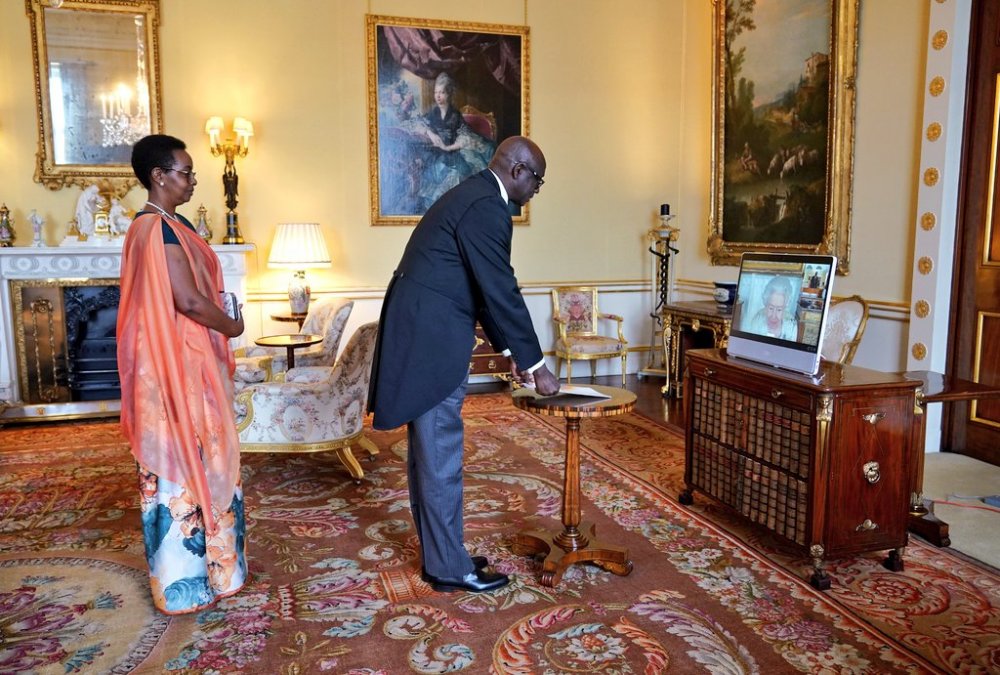 Amb. Busingye presented credentials virtually.  