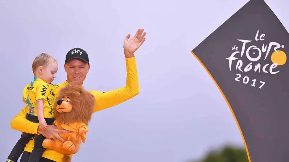 Chris Froome is four-time champion of Tour de France. 