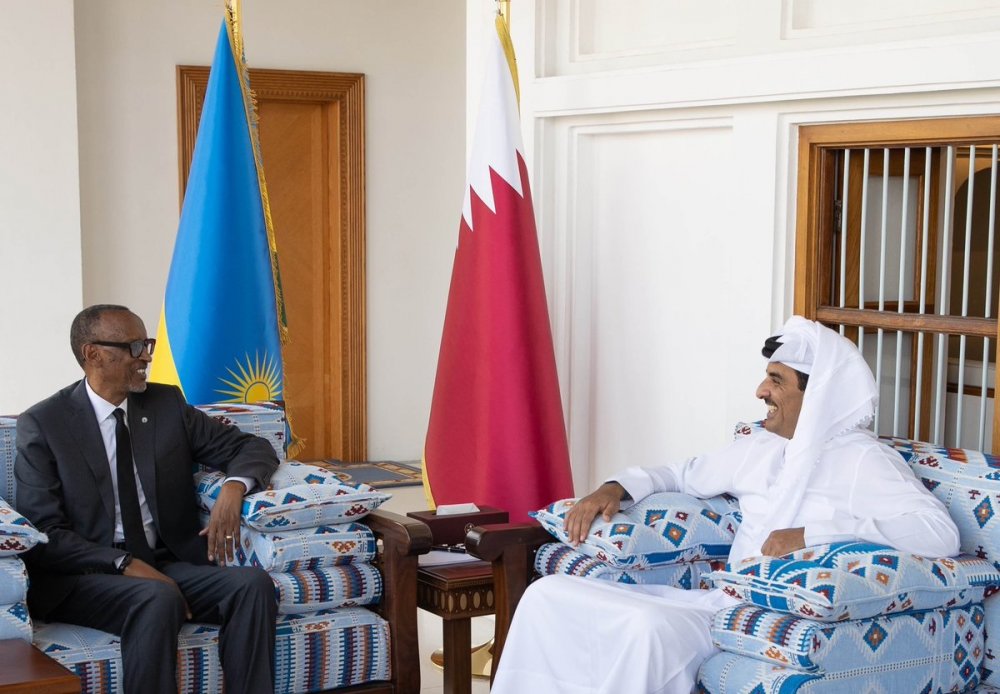 President Kagame has held talks with the Emir of Qatar. 