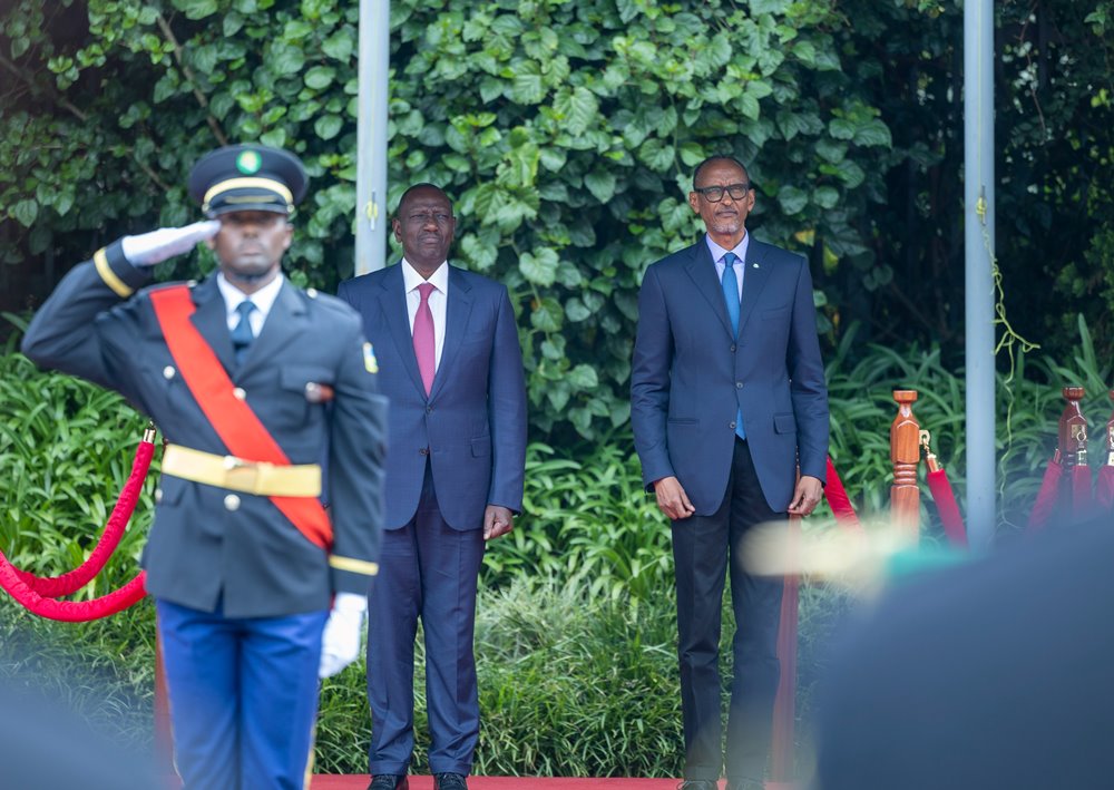 A guard of honor was mounted in honour of President William Ruto.