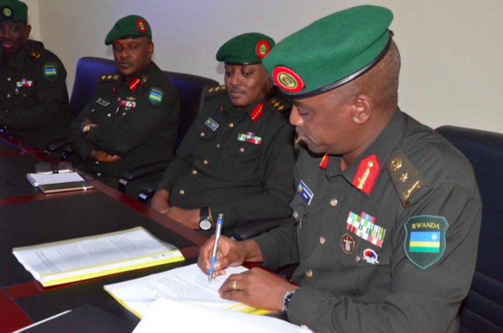 Rwanda's delegation was led by the Head of Defence Intelligence, Brig Gen Vincent Nyakarundi. 