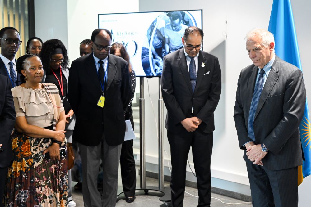 A moment of silence was observed in honor of Genocide victims. 