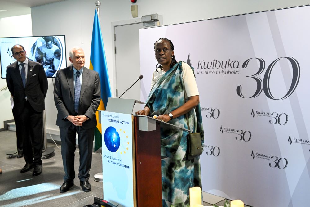 Esther Mujawayo, one of the founders of AVEGA, the association of widows of the genocide shared poignant testimony.
