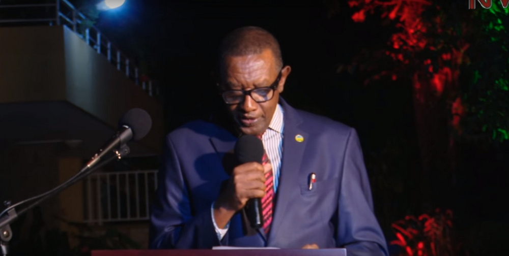 Mugambage speaks at the event