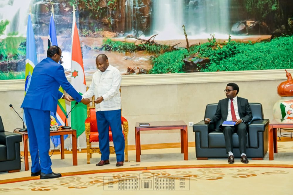 Prof Nshuti Manasseh delivered a message from President Kagame to his counterpart of Burundi, Ndayishimiye.  