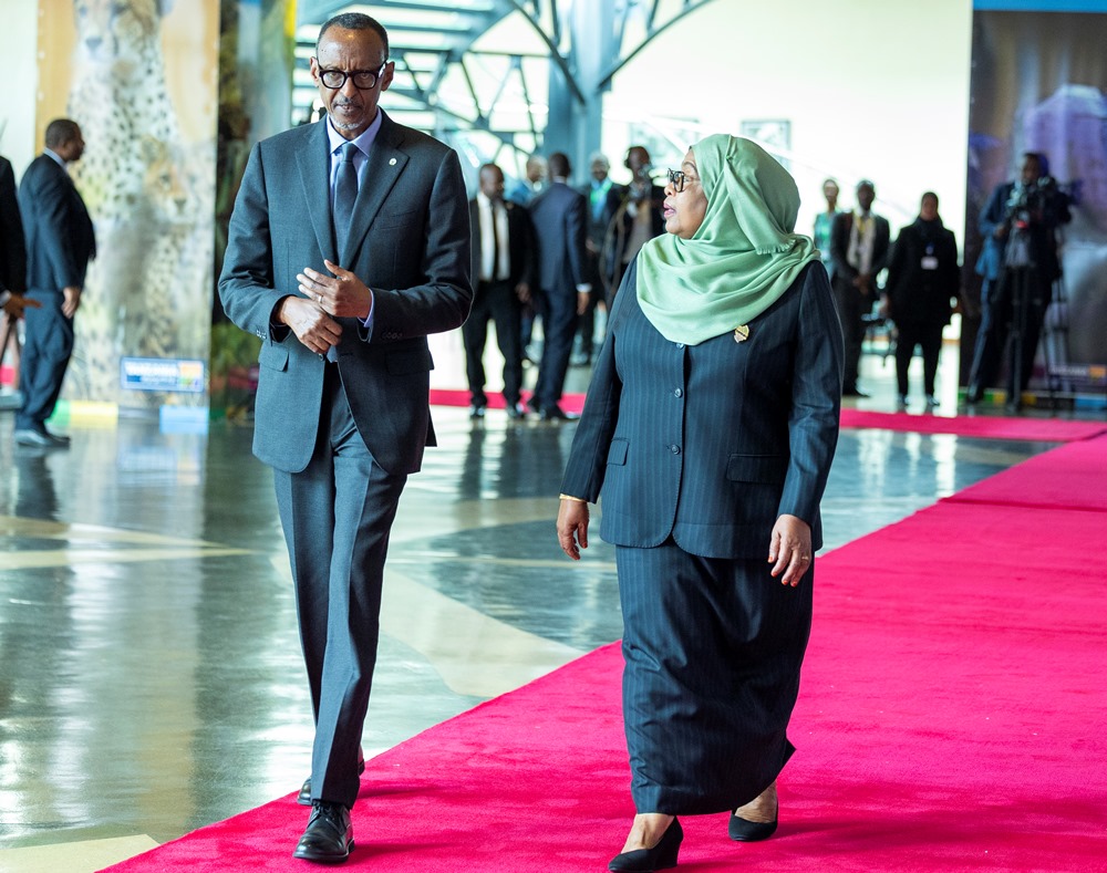 President Suluhu has received her counterpart, Kagame at State House in Dar es Salaam.  