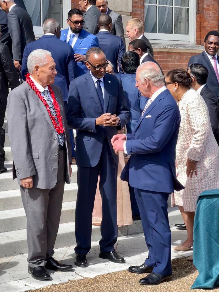 President Kagame with King Charles III after attending the meeting. 