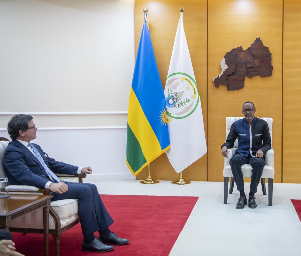 Amb. Nicolas Bellomo has bid farewell to President Kagame. 