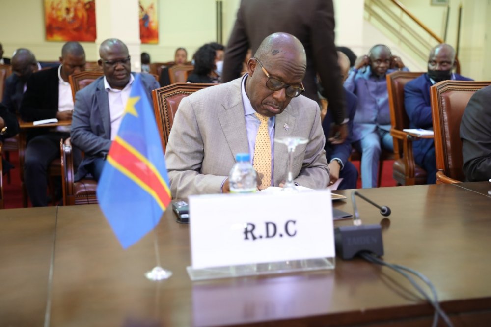 Envoys from DRC are led by Minister Lutundula.  