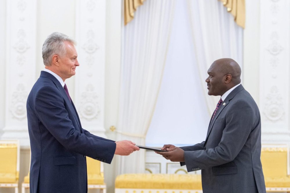 Amb. Dushimimana has presented credentials to represent Rwanda in Lithuania.