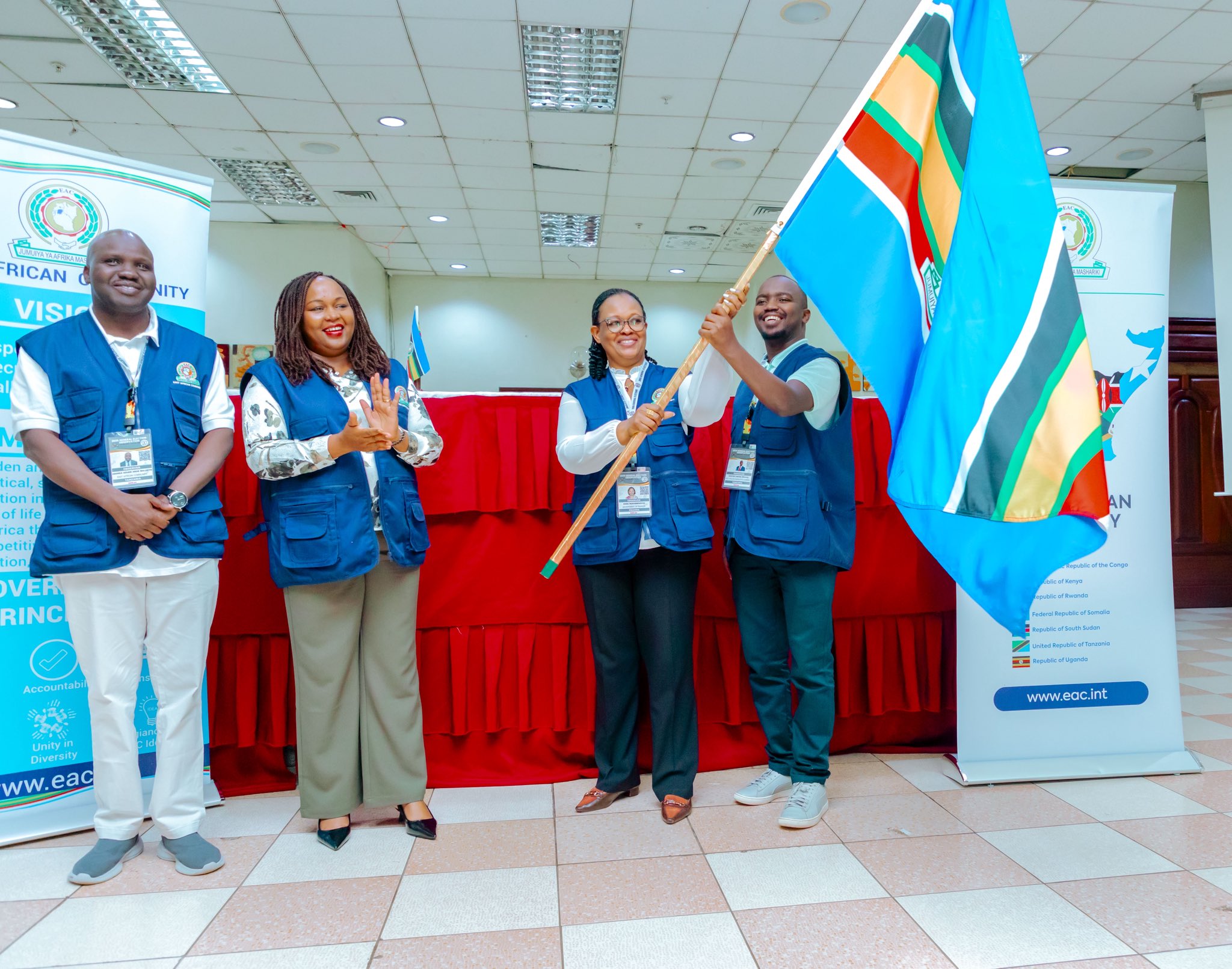 The EAC Secretariat flagged off the mission to observe the electoral process in the Republic of Uganda on Tuesday, January 13.