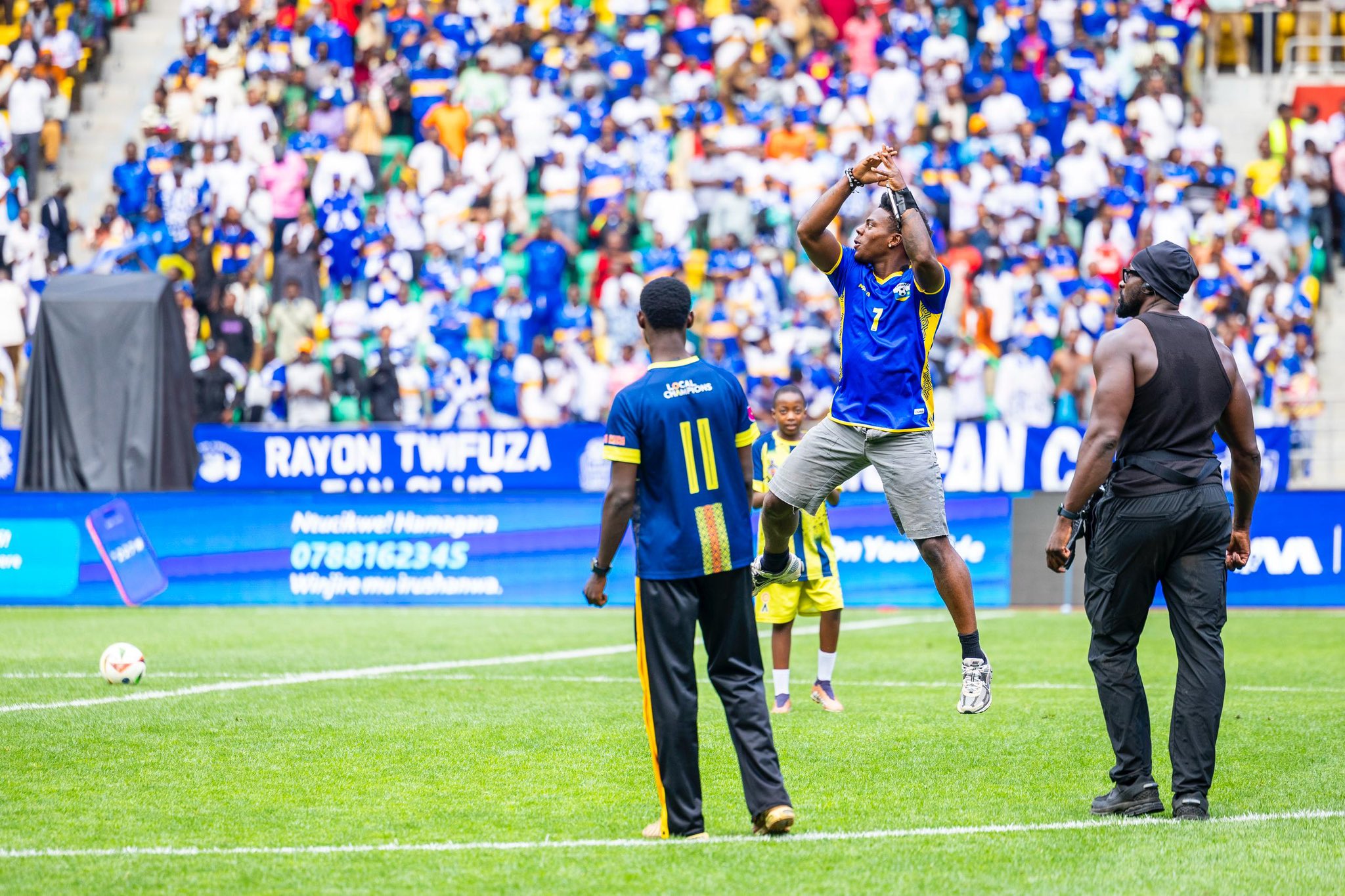 He also entertained the crowd with Cristiano Ronaldo’s signature “Siuuu” celebration.