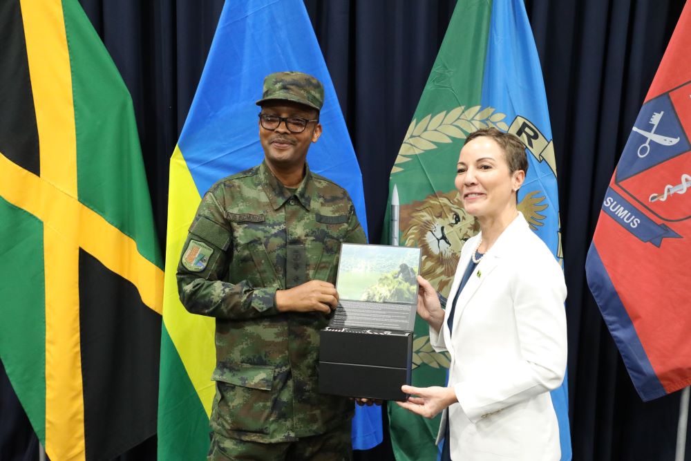 The event was held on Thursday at the Caribbean Military Academy Headquarters in Kingston and was presided over by the Minister of Foreign Affairs and Foreign Trade of Jamaica, Senator Kamina Johnson Smith.
