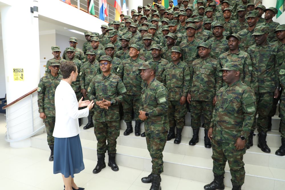 Addressing the contingent, Smith expressed appreciation to the Government of Rwanda, President Paul Kagame and the people of Rwanda for the deployment of RDF engineers