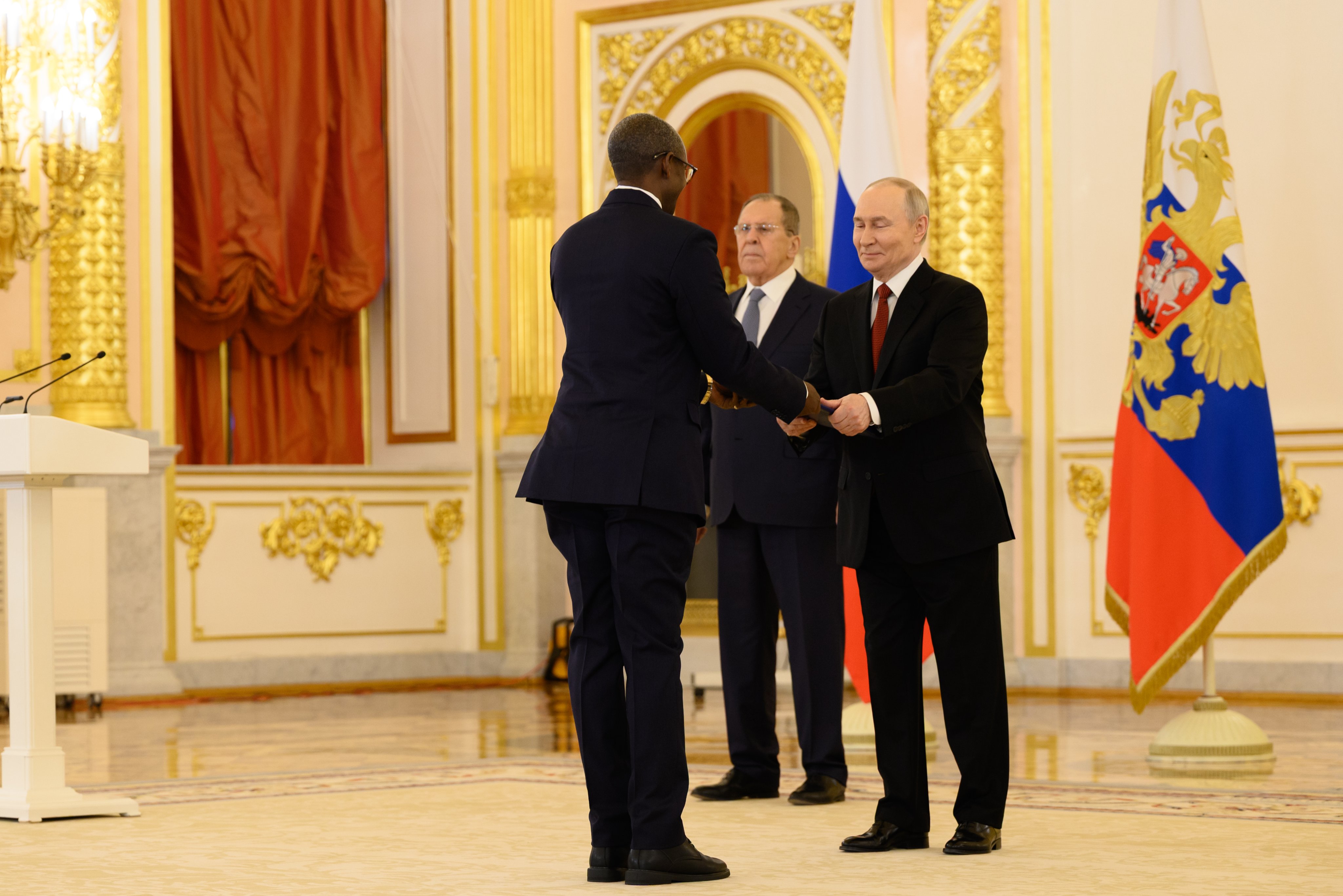 Maj Gen Joseph Nzabamwita presented his letters of credence to Russian President Vladimir Putin on Thursday, January 15.