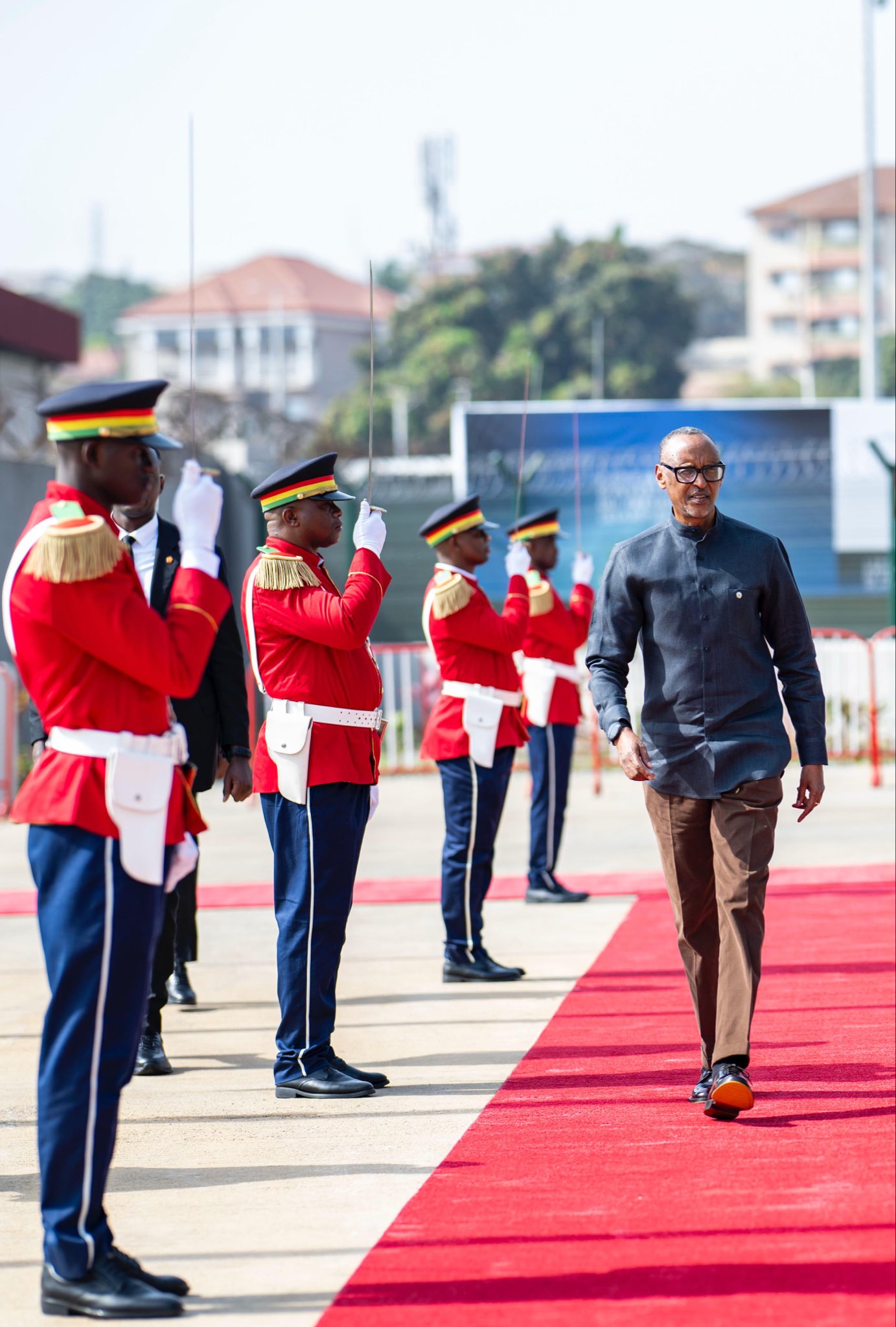 President Paul Kagame arrived in Conakry, Guinea, on Friday evening ahead of the swearing-in ceremony of President-elect Mamadi Doumbouya, scheduled for Saturday.