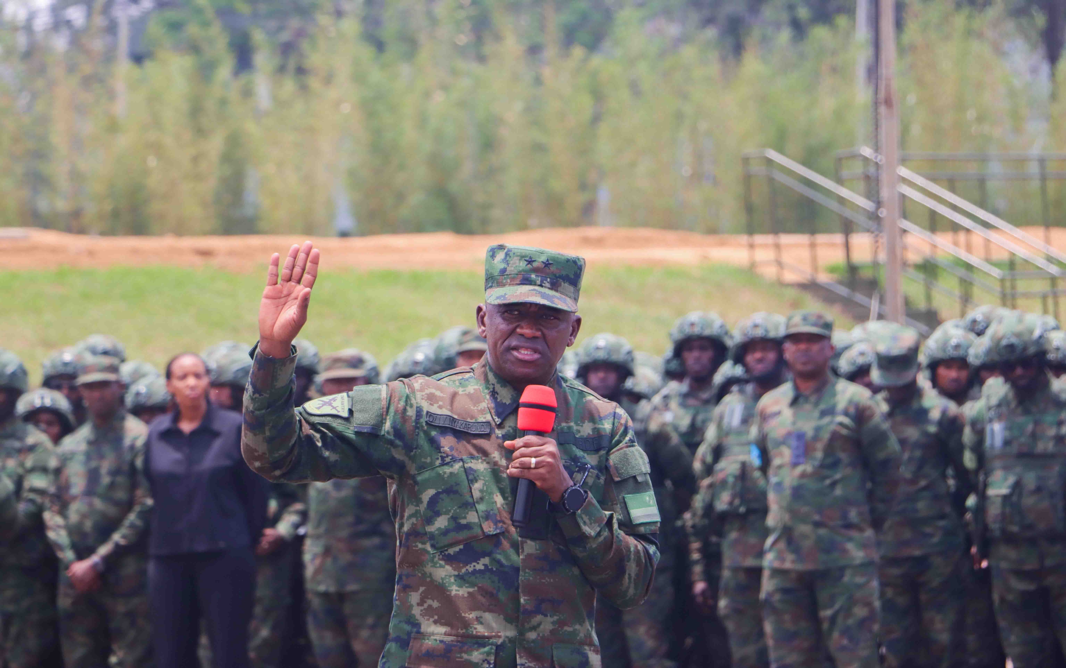 The Rwanda Defence Force (RDF) Army Chief of Staff, Maj Gen V. Nyakarundi, on Saturday briefed members of the Rwanda Security Force set to deploy to Mozambique’s northern province of Cabo Delgado.
