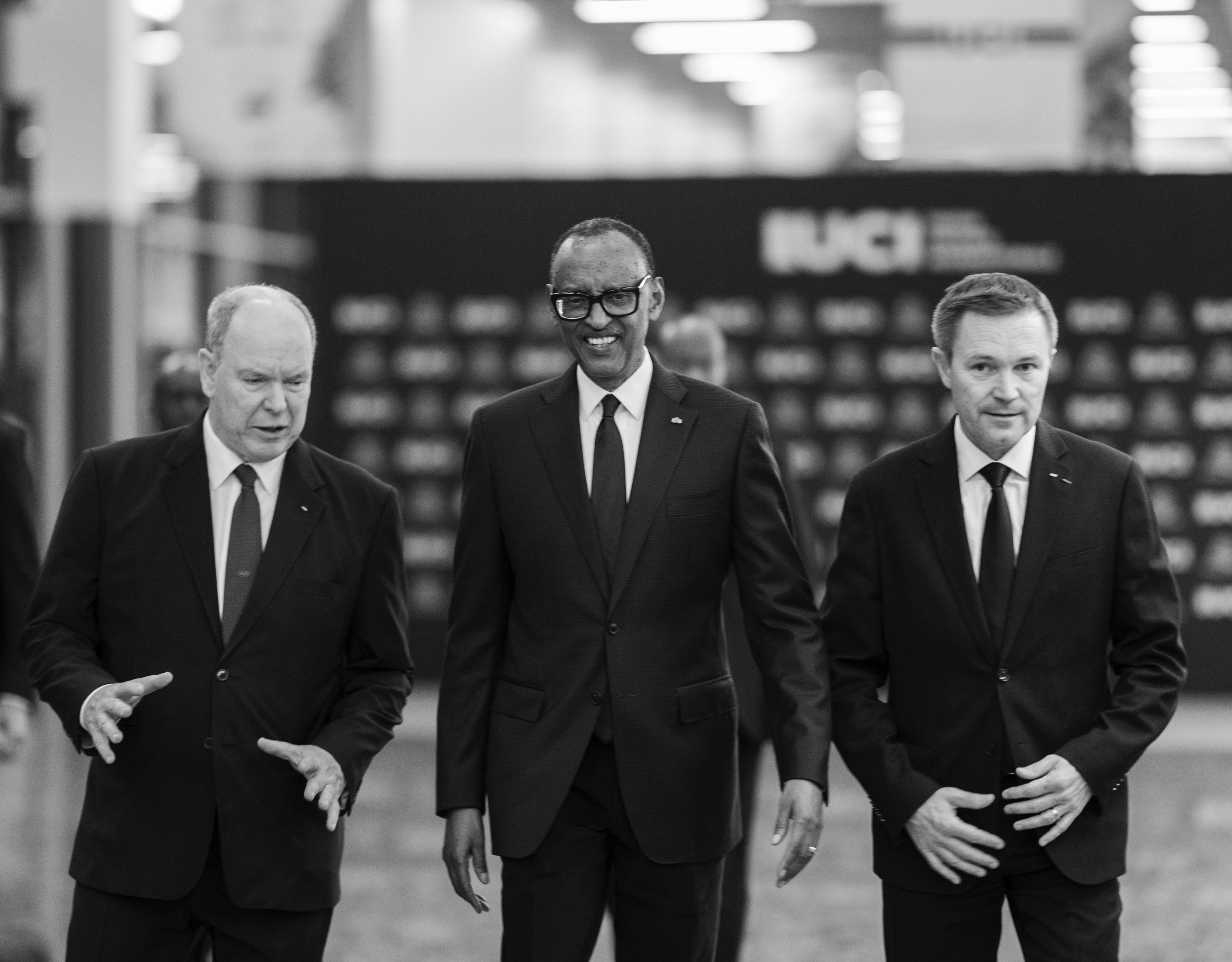 President Paul Kagame thanked UCI President David Lappartient, His Serene Highness Prince Albert II of Monaco, and cycling fans worldwide for supporting the championship.