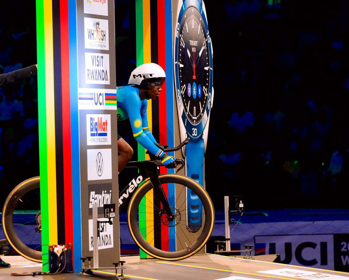 Rwandan cyclist Martha Ntakirutimana finished 27th with a time of 36:27.39.