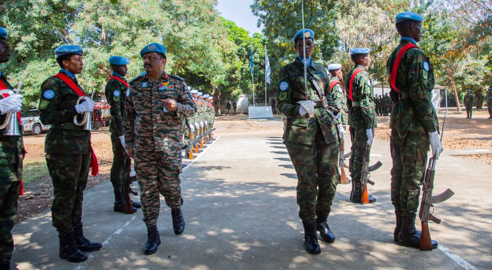 UNMISS Force Commander has commended Rwandan peacekeepers for fostering stability in operations area.