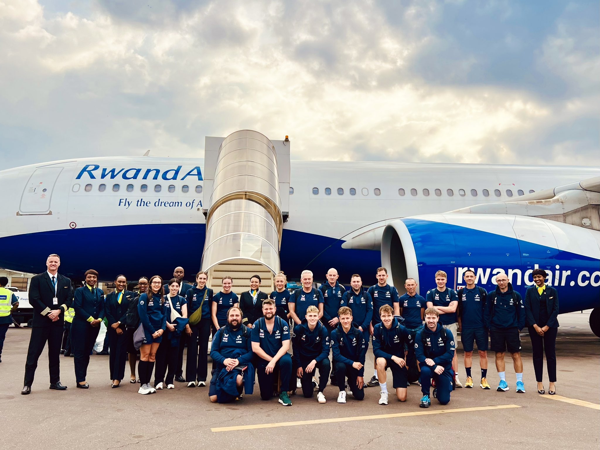 The British team arrived in Kigali on Thursday, September 18, 2025, aboard the national carrier, RwandAir.