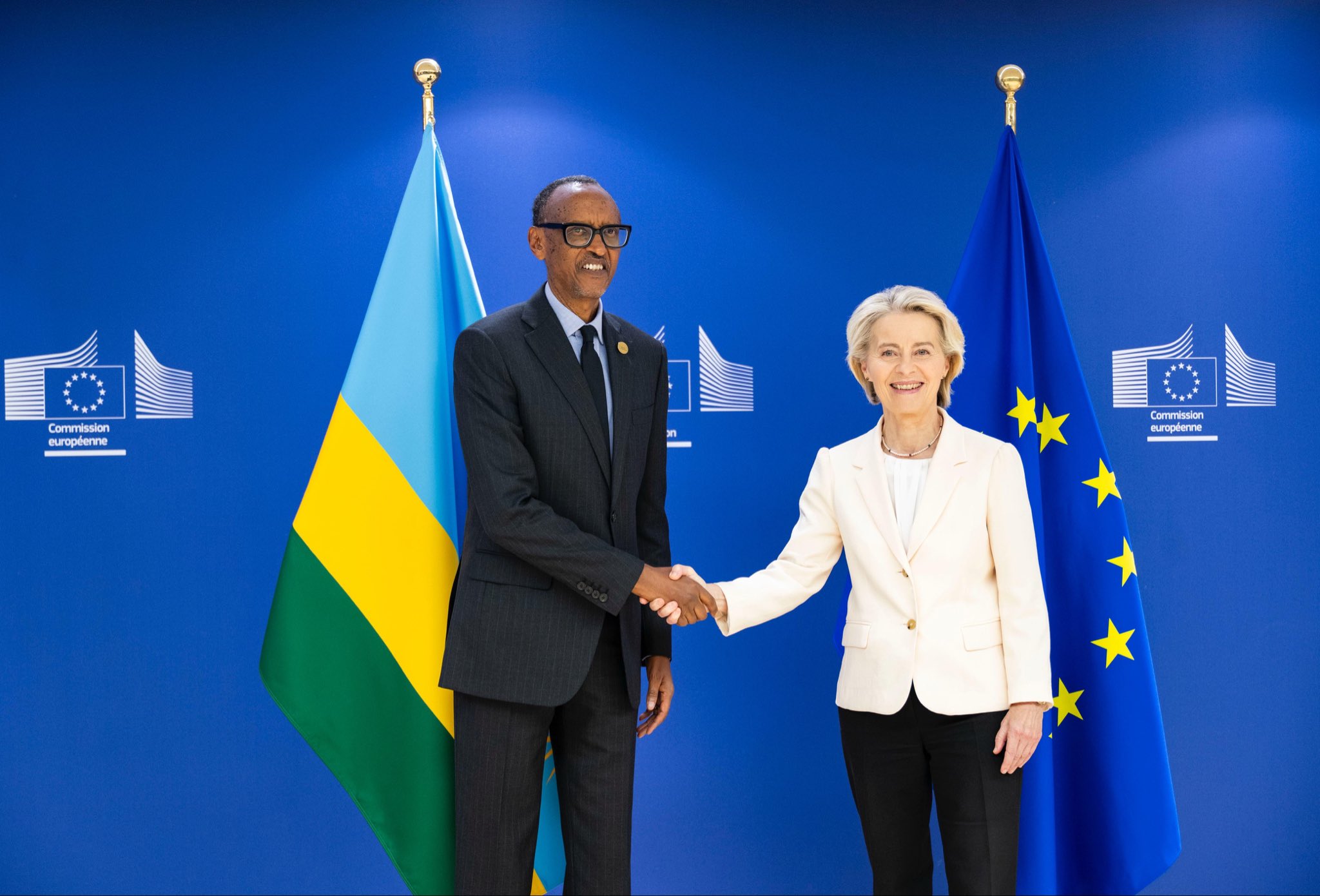 The commitment was made on Thursday, October 9, in Brussels, Belgium, following bilateral talks between President Paul Kagame and European Commission President Ursula von der Leyen on the sidelines of the Global Gateway Forum 2025.