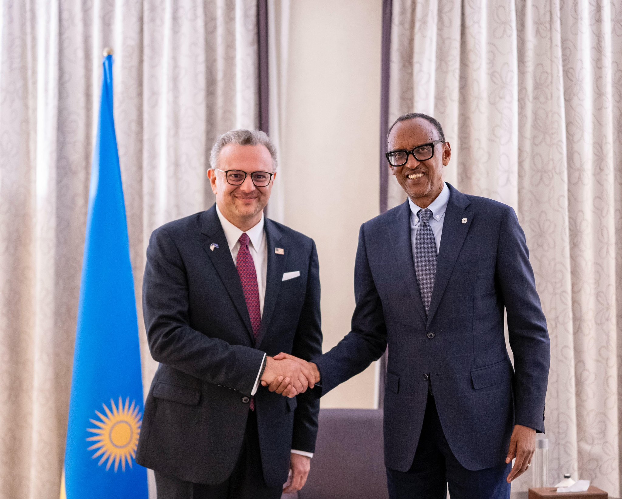 President Paul Kagame met with Massad Boulos, the U.S. Senior Advisor for Africa, for talks centred on advancing peace and security in the Great Lakes region.