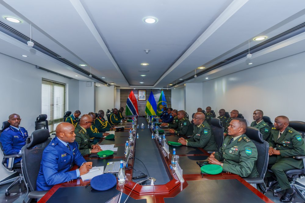 During the meeting, Lieutenant General Cham was briefed on regional security dynamics and Rwanda’s contributions to peace and security in Africa.