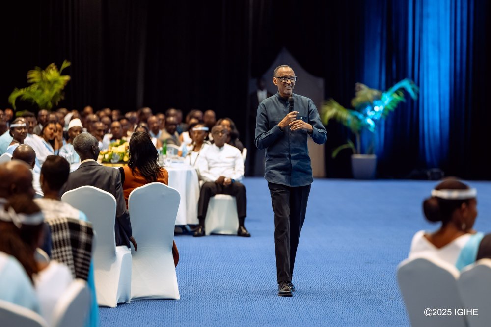 President Kagame made the remarks on Saturday, November 8, 2025, during a gala marking the conclusion of the 18th Unity Club Intwararumuri Forum in Kigali.