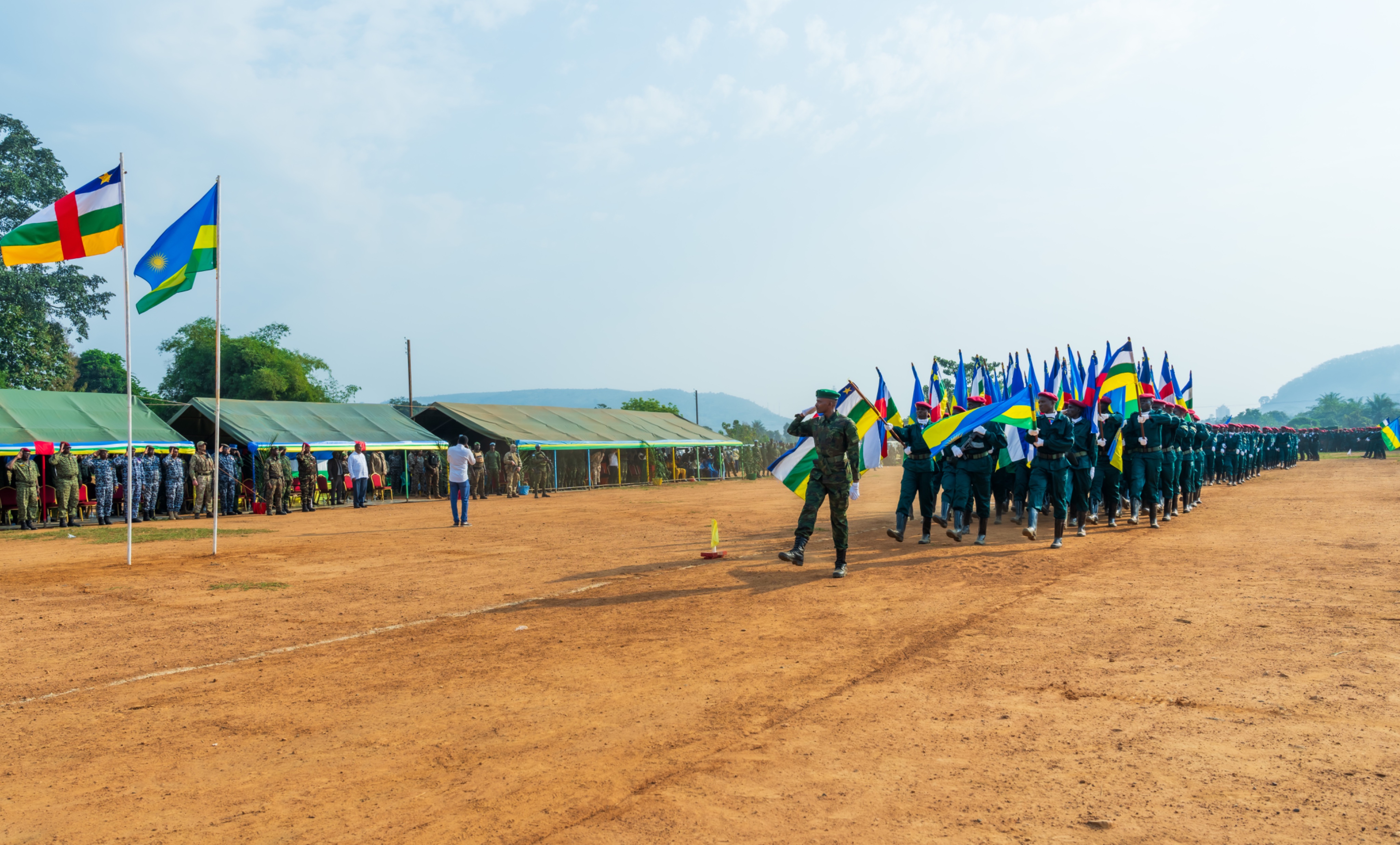The troops completed their basic military training under the guidance of instructors from the Rwanda Defence Force (RDF).
