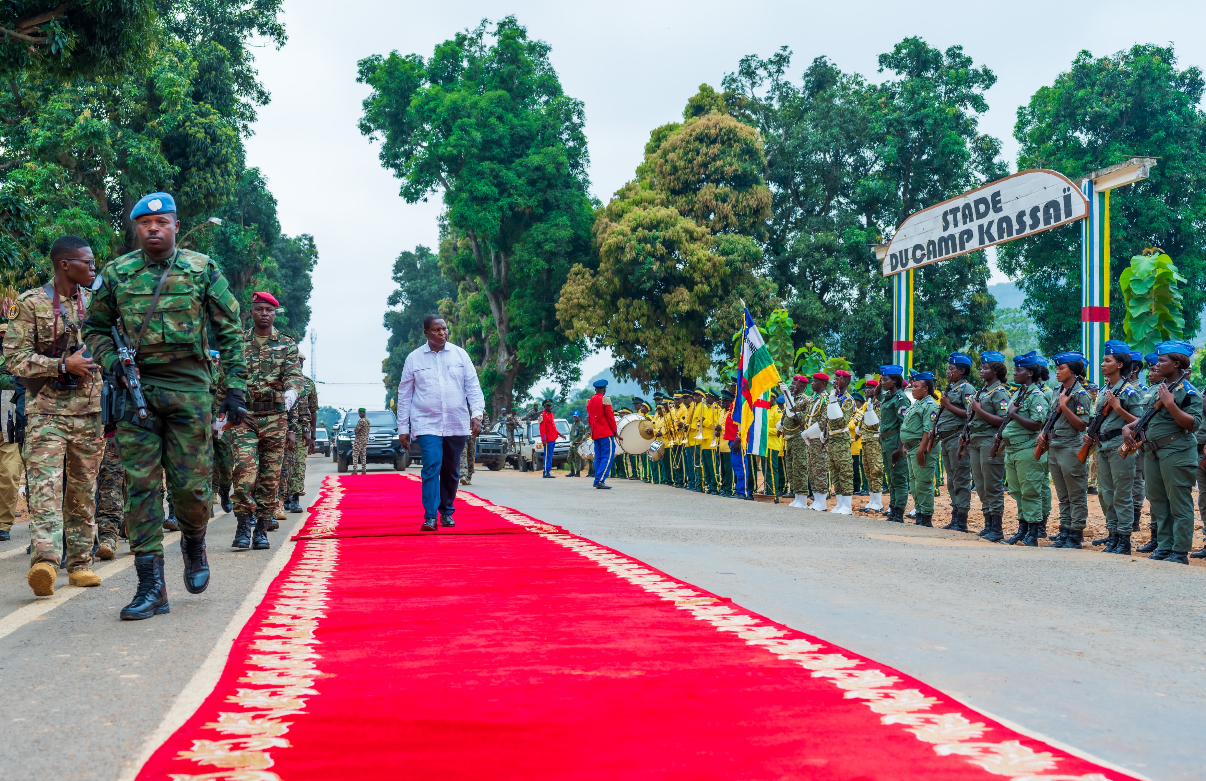 The pass-out ceremony, held at Camp Kassai Military Barracks in Bangui, was presided over by President Faustin Archange Touadéra.