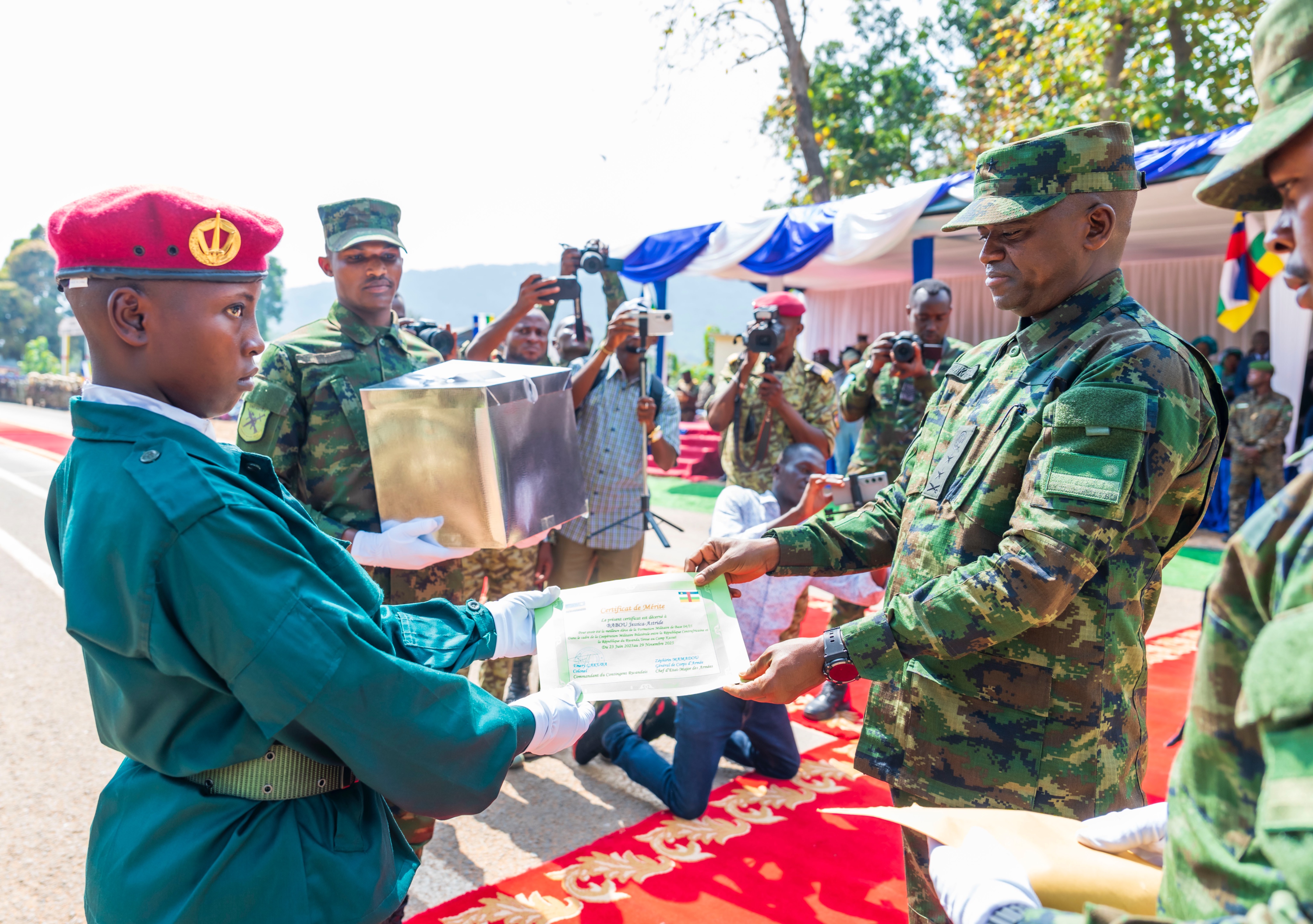 Maj Gen Vincent Nyakarundi, the RDF Army Chief of Staff, attended the ceremony as a distinguished guest.