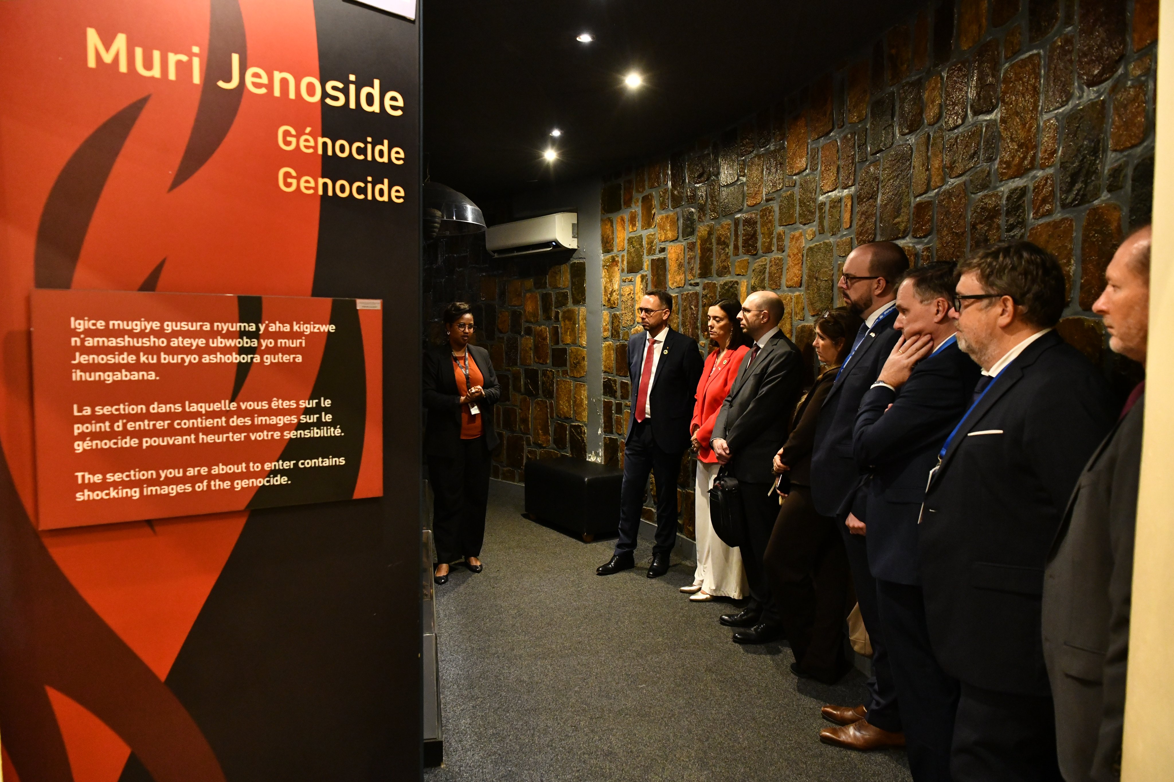 The delegation received a detailed briefing on the history of the genocide, its origins, the scale of atrocities committed, and its enduring impact on survivors and the nation.